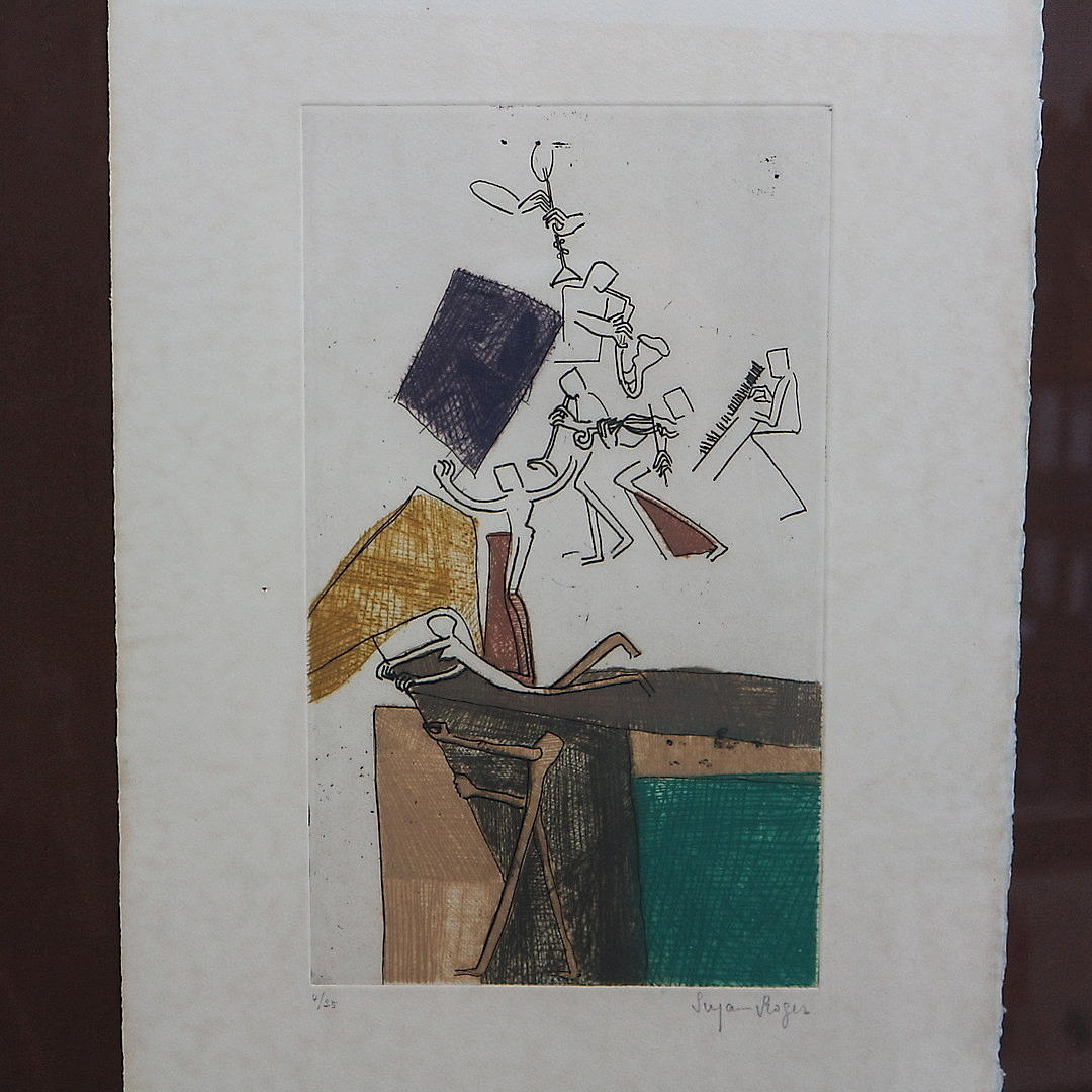 SUZANNE ROGER. LITHOGRAPHIE.