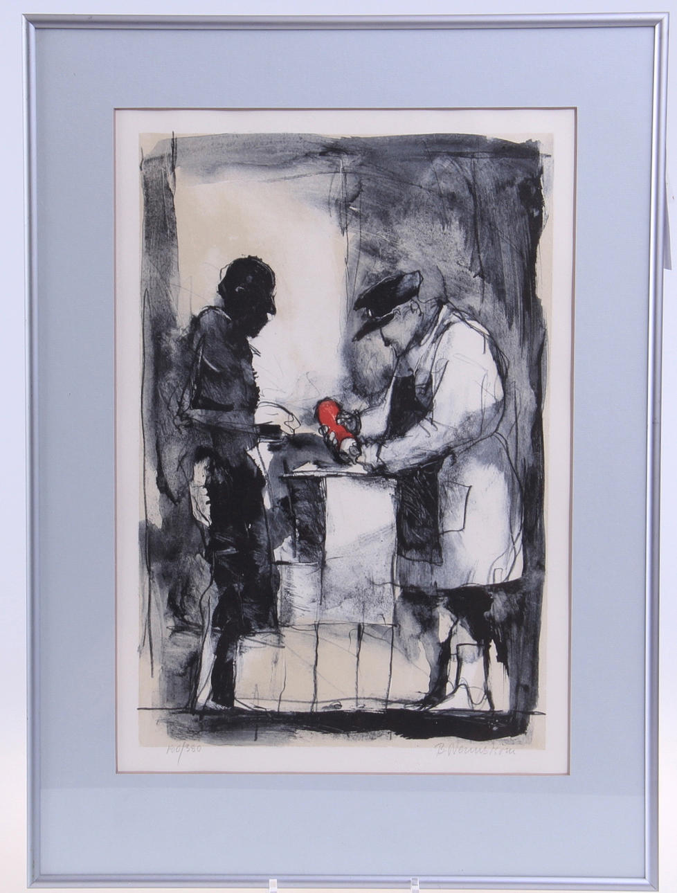 B WERNSTRÖM. Litografi, 180/380.