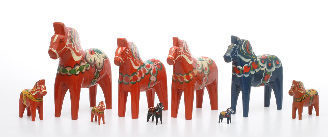 DALAHÄSTAR, 9 st, 1900-tal.