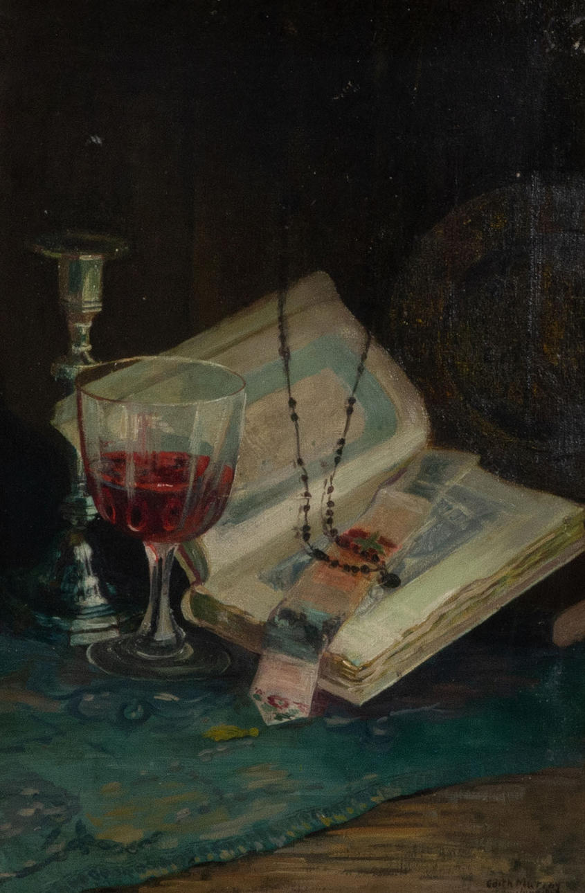 EDITH MURRAY. Still life, oil on canvas, signed.