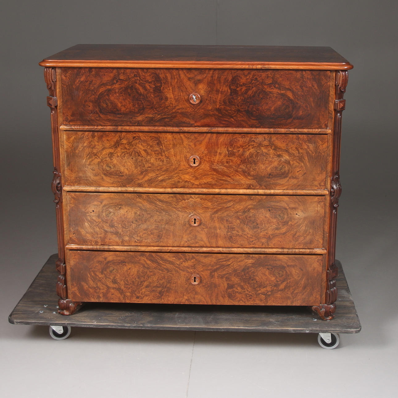 SKRIVBYRÅ, Senempire, Alrotfanerad, 1800-talets mitt.