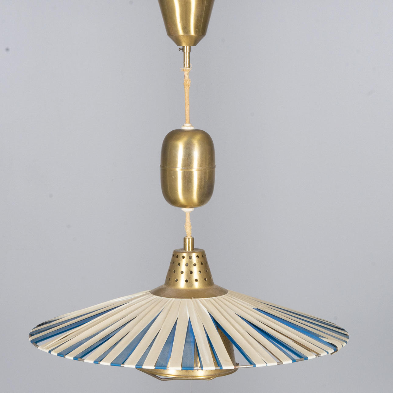 CEILING LAMP, brass/plastic band, E. Hansson & Co AB, Malmö.
