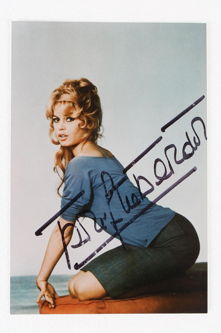 AUTOGRAF, Brigitte Bardot.