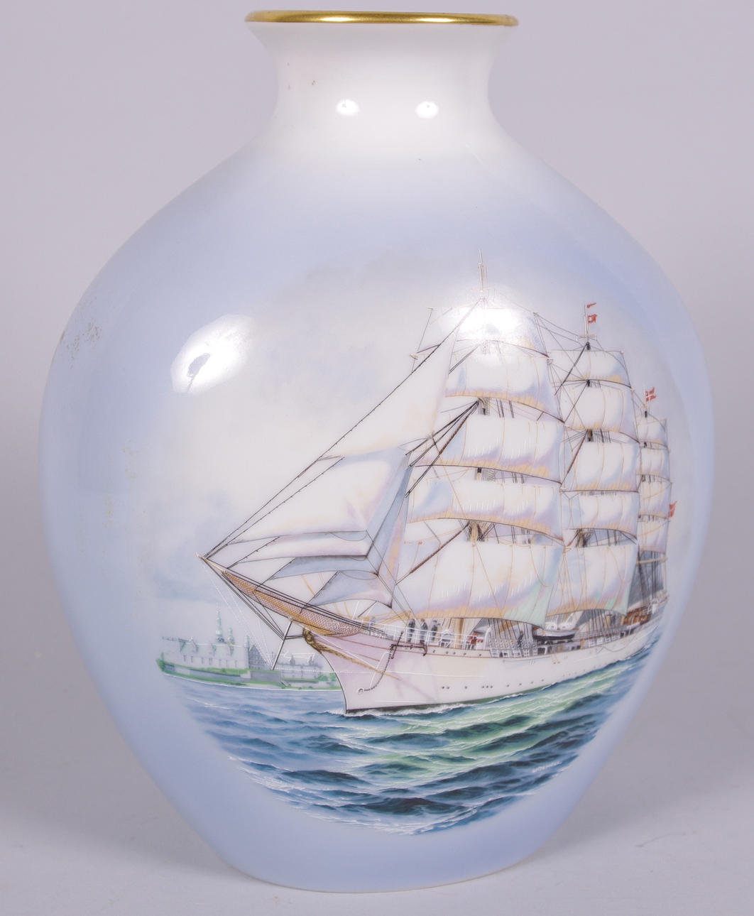 PORSLINSVAS, "Skolskeppet Danmark", Royal Copenhagen.