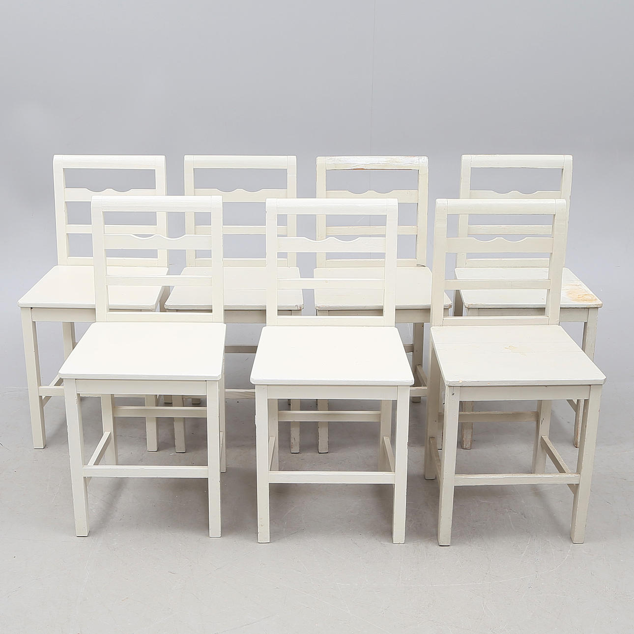 STOLAR 7 st, trä, 1900-tal.