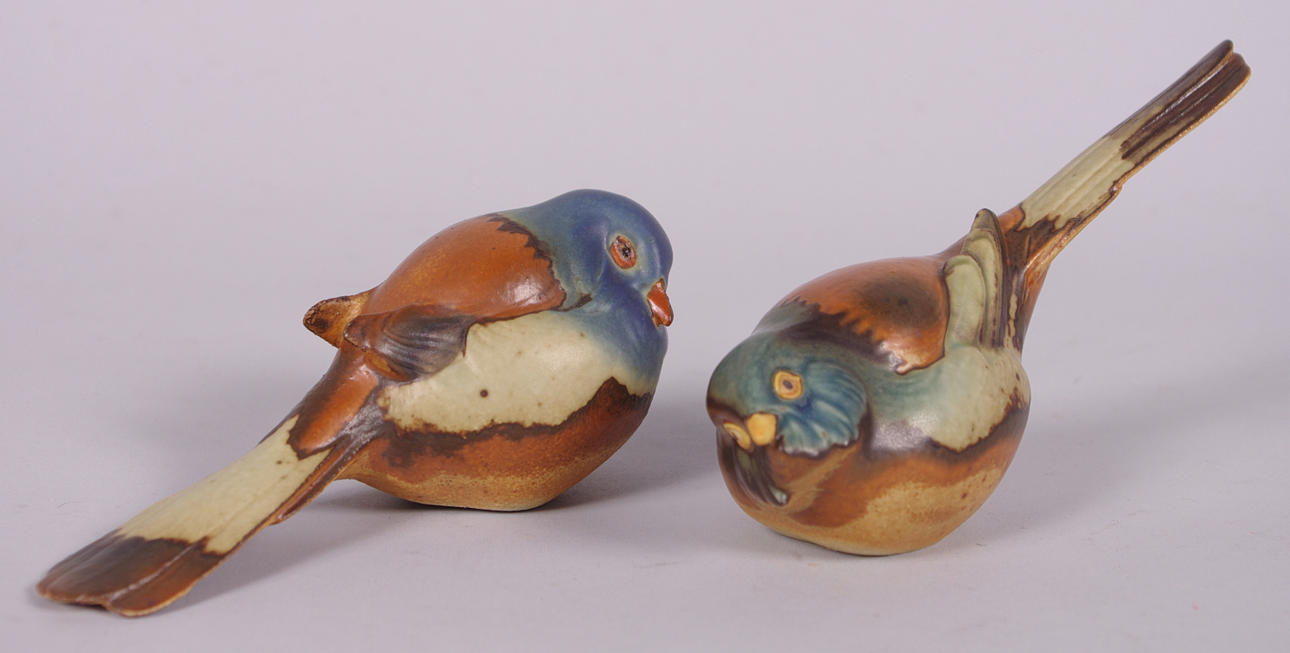 PORSLINSFIGURER, 2 fåglar, Bing & Gröndal.