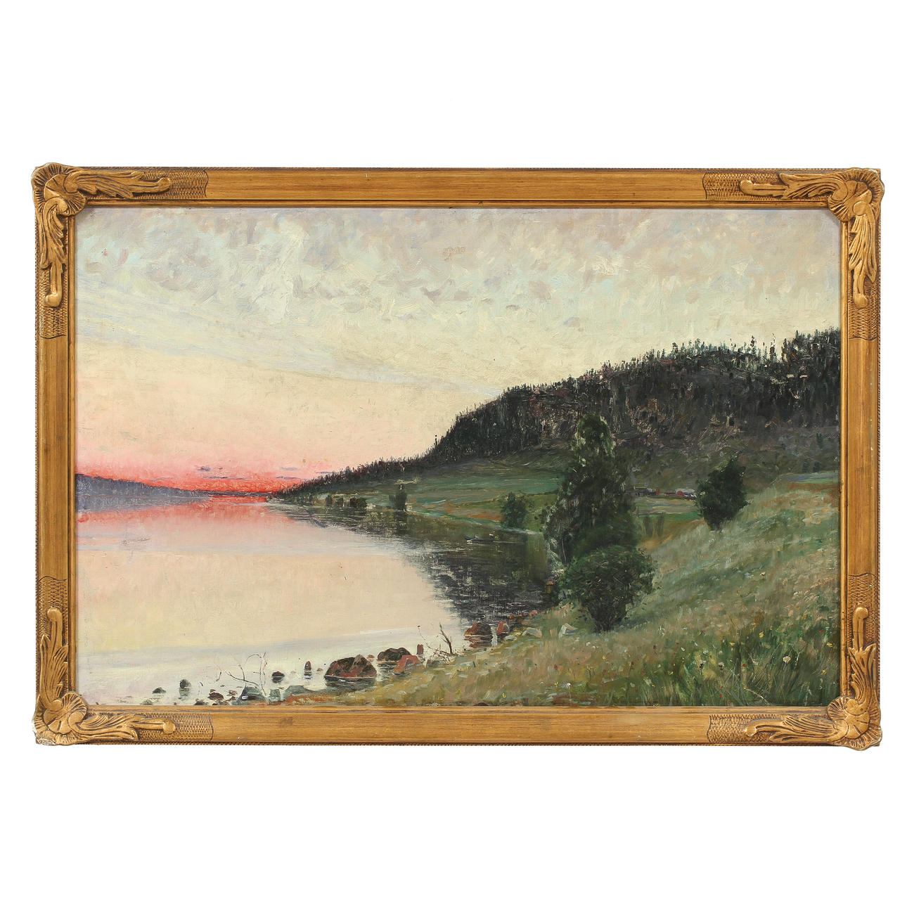 CARL JOHANSSON. Olja på duk, signerad a tergo.