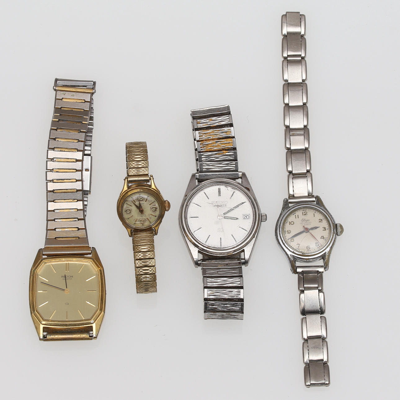 WRIST WATCH, 4 pcs, including Ricoh & Tärnan.
