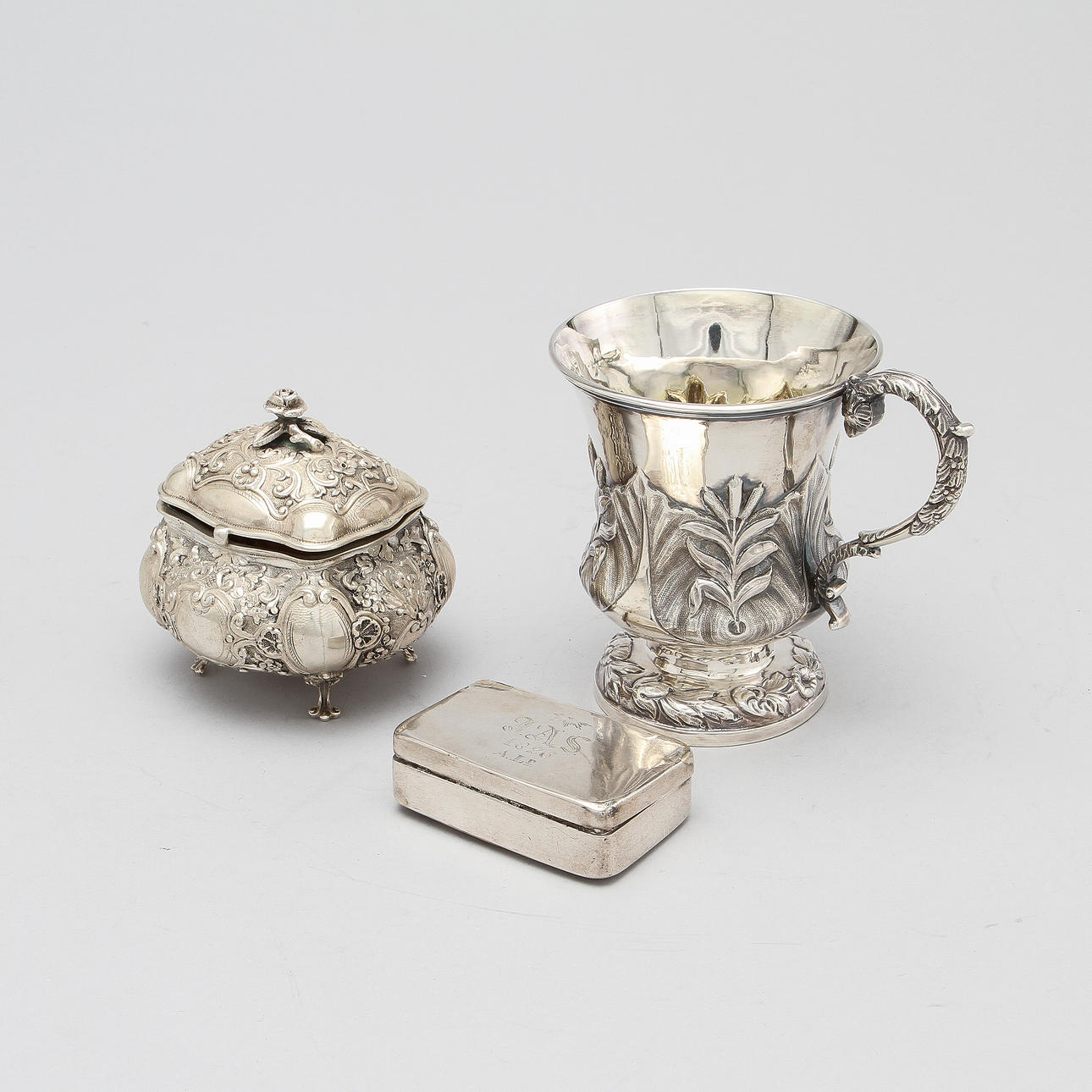 SILVER, 3 delar, ca 430 gram.