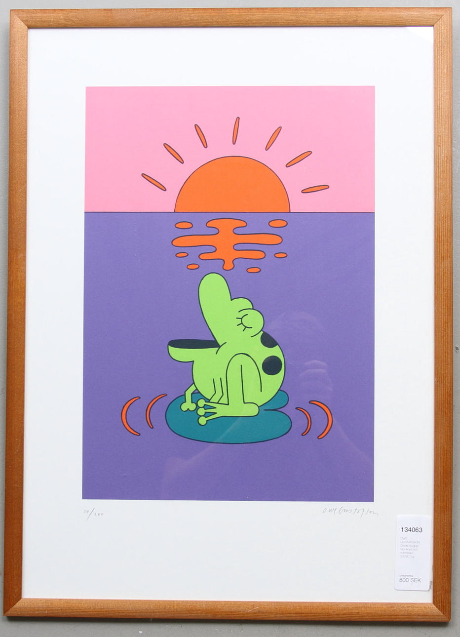 OWE GUSTAFSSON. Groda. Litografi. Signerad och numrerad 39/200.