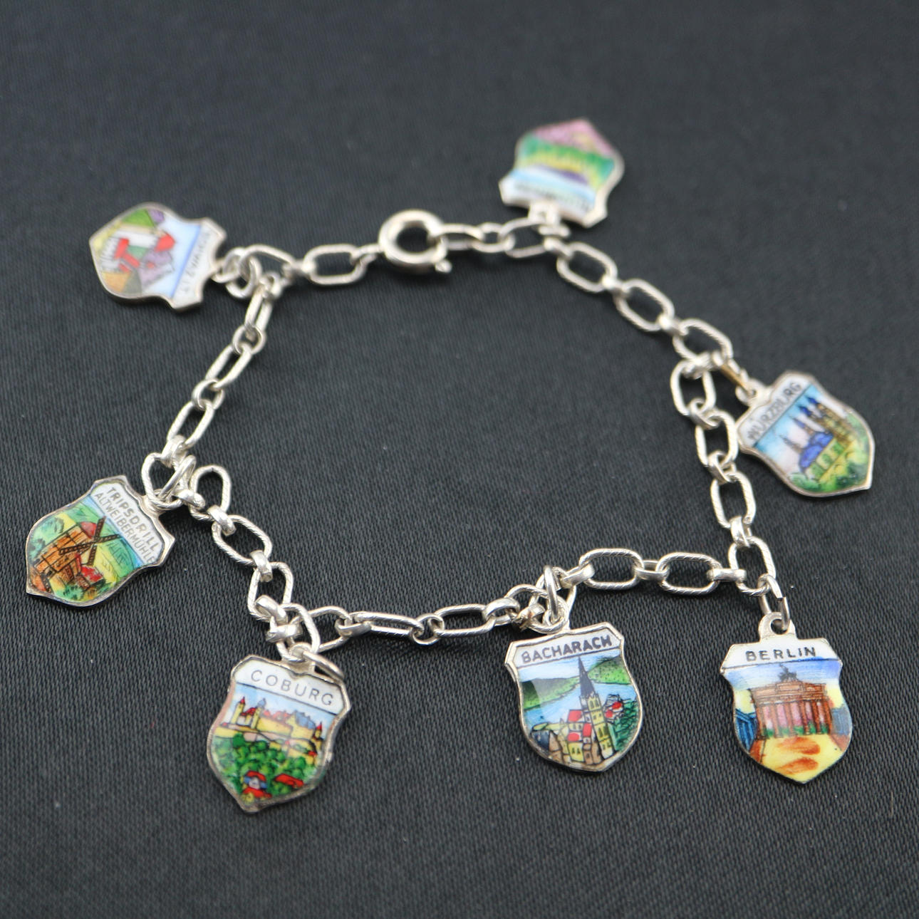 STÄDTEWAPPEN 835 SILBER BETTELARMBAND.