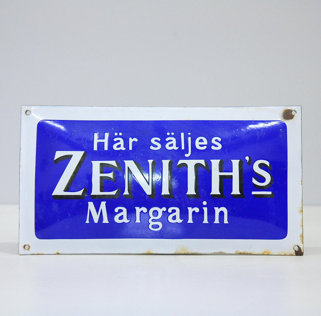 LETRERO DE ESMALTE, "Margarina Zenit" 1900.