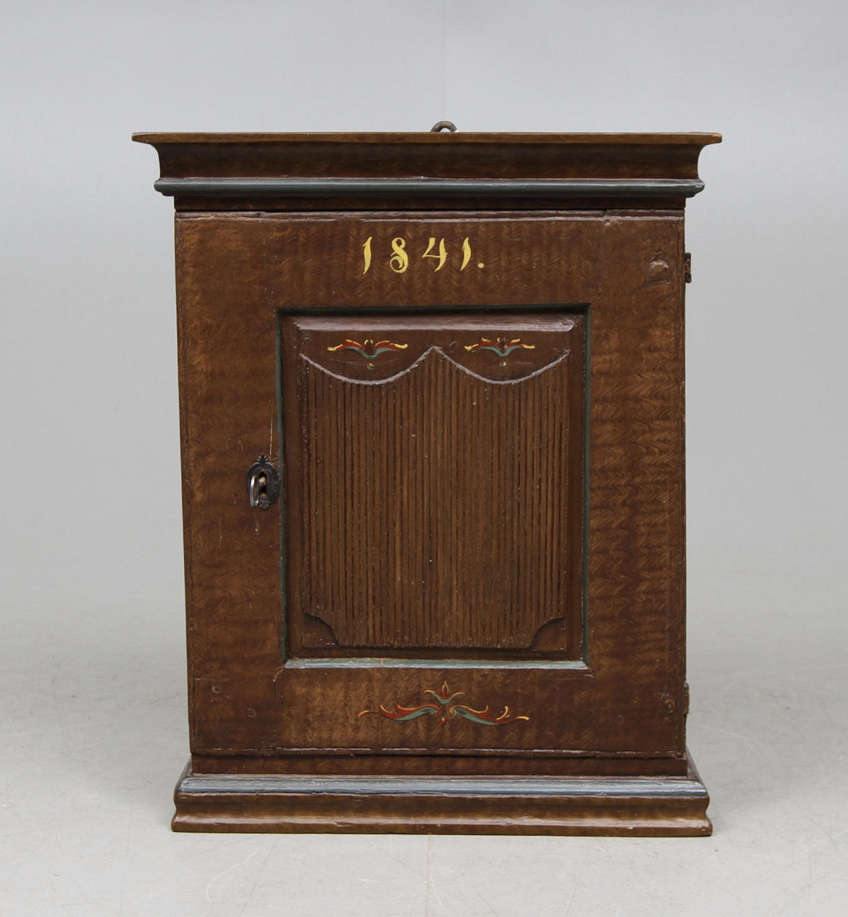 VÄGGSKÅP, allmoge, 1800-tal, anno 1841.