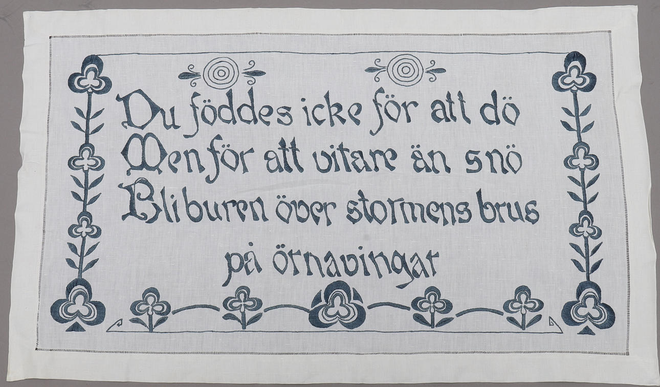 BONAD, bomull & plattsöm, 1900-talets första hälft.