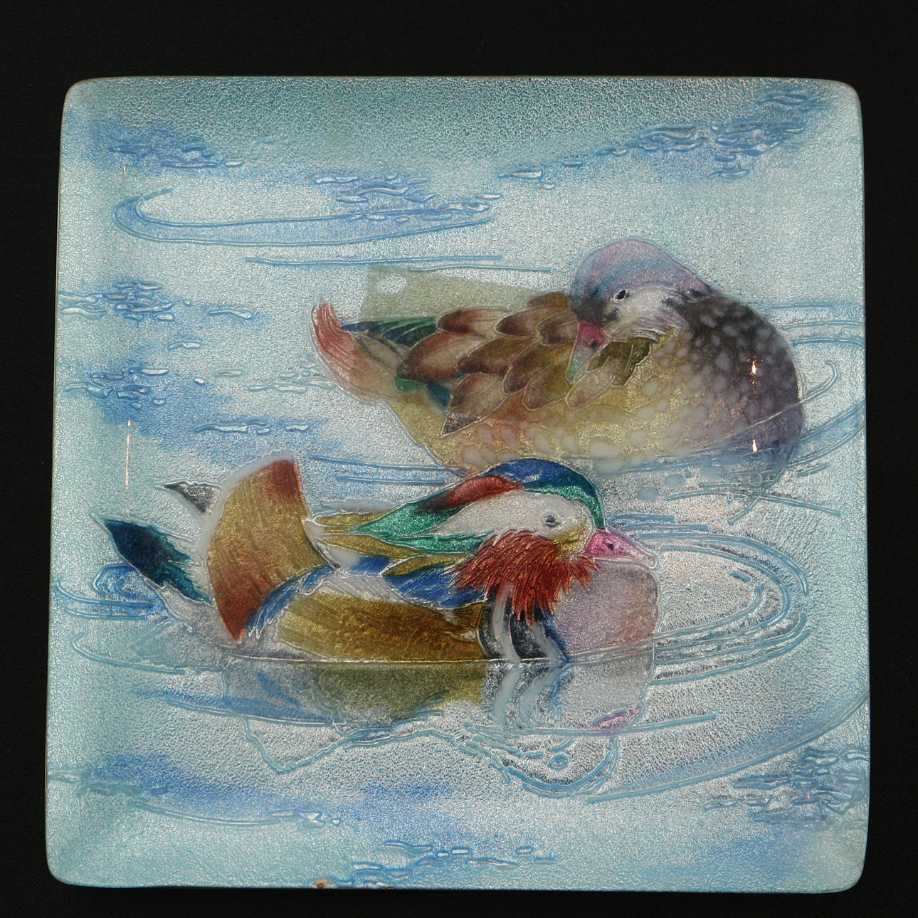 JAPAN ENAMEL CLOISONNE PLATE.