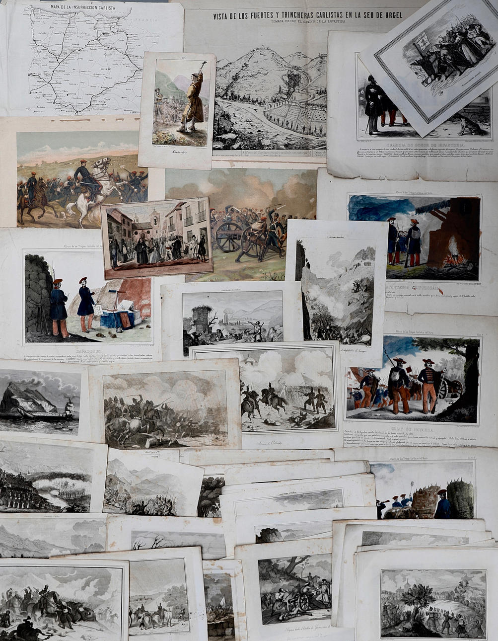 CARLISM: ICONOGRAPHY, 1840-1895. 50 sheets.