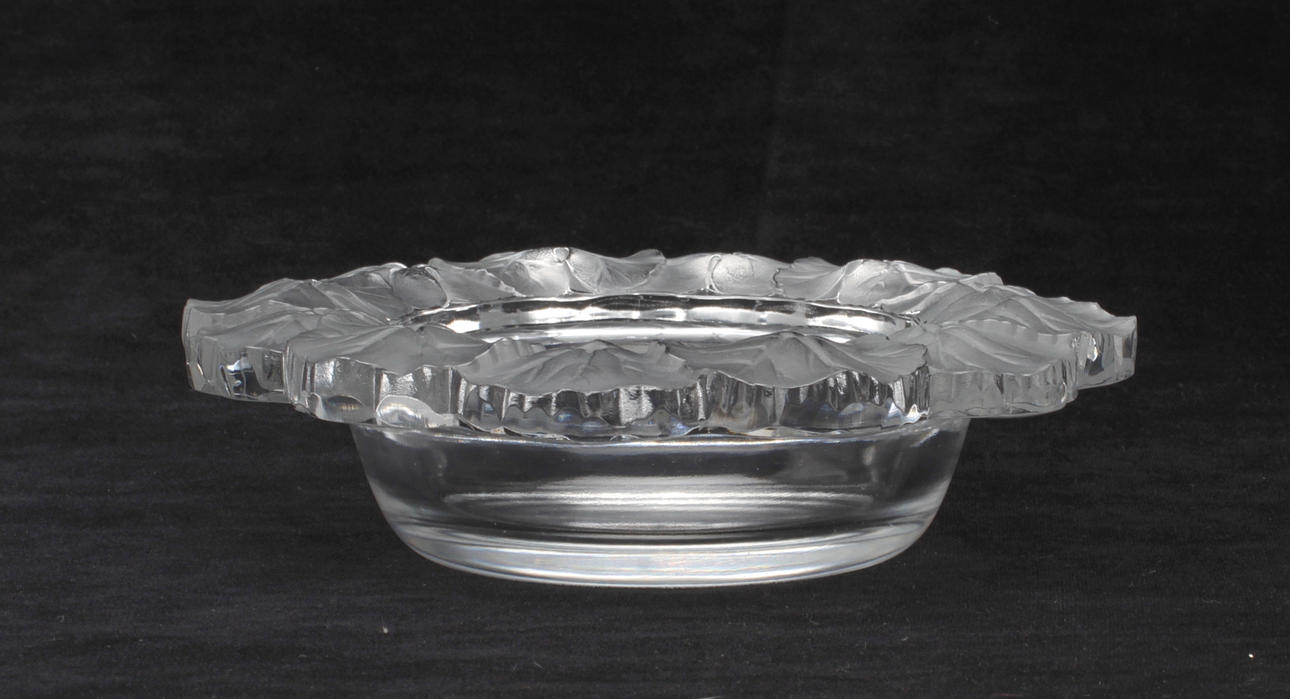 SKÅLFAT. glas, Lalique, Frankrike, 1900-tal.