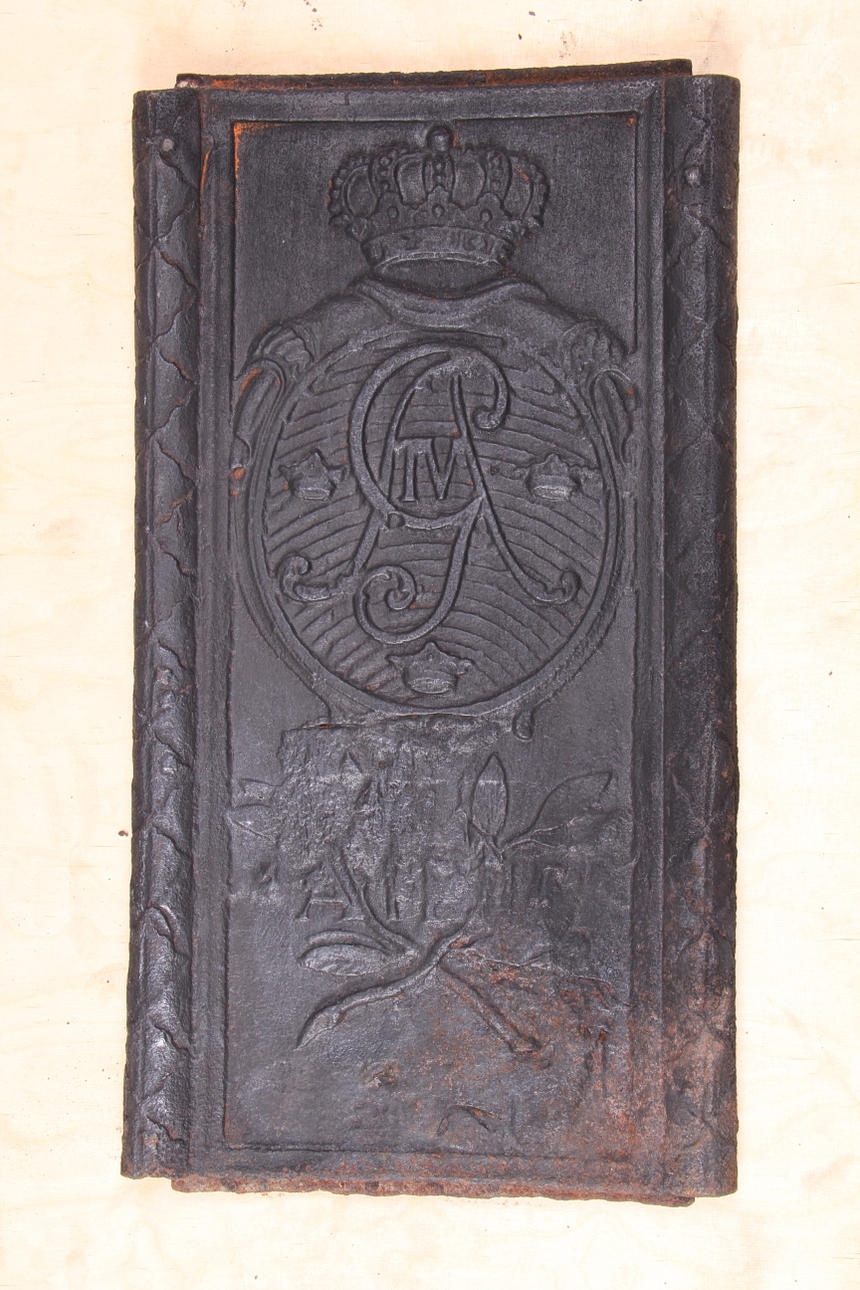 SÄTTUGNSPLATTA, gjutjärn, 1700/1800-tal.