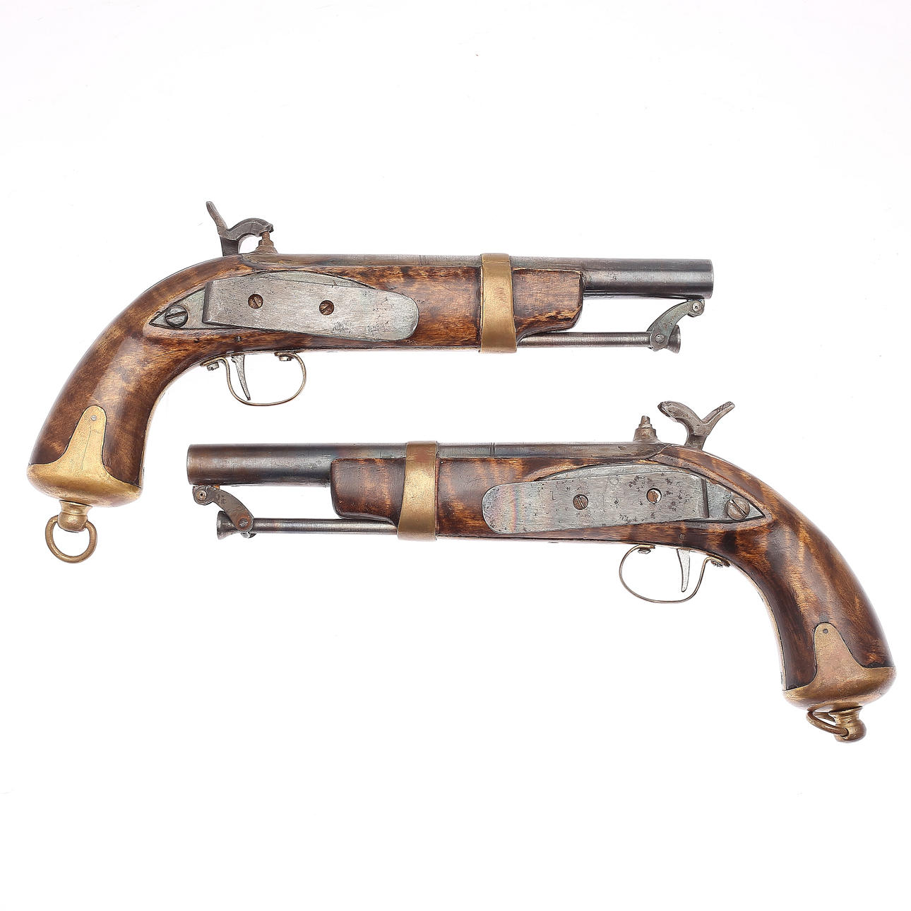 PISTOL PISTOLS, a pair, 19th century.