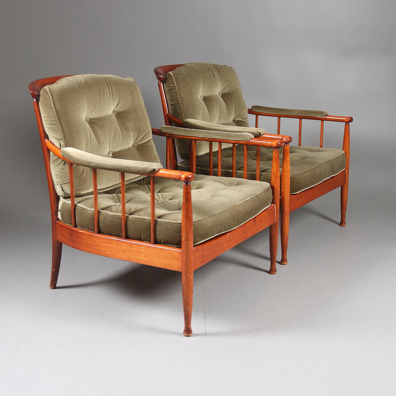 FÅTÖLJER, 1 par, "Skrindan", Kerstin Hörlin Holmquist, OPE-möbler.