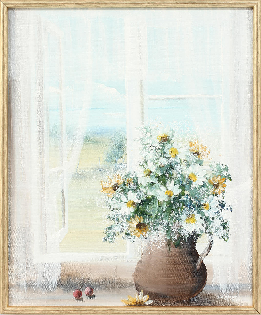 CLAES CASPERSSON. Olja på duk, signerad.