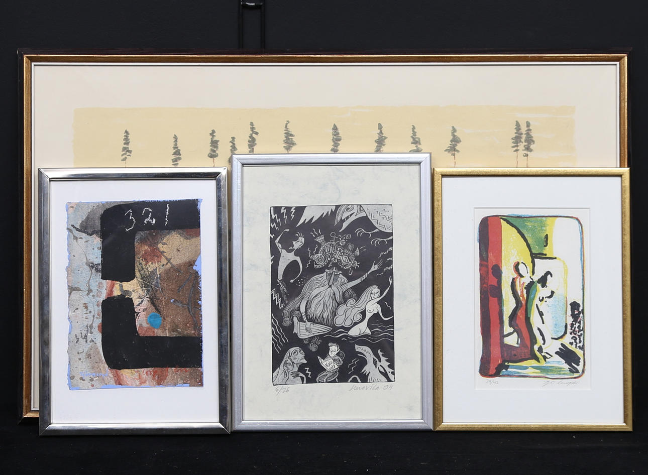 GRAFIKBLÄTTER, 4-tlg.