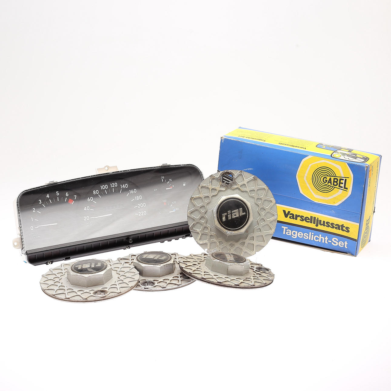 INSTRUMENTPANEL, EXTRALJUS, CENTRUMKÅPOR, GM, Rial, Gabel.