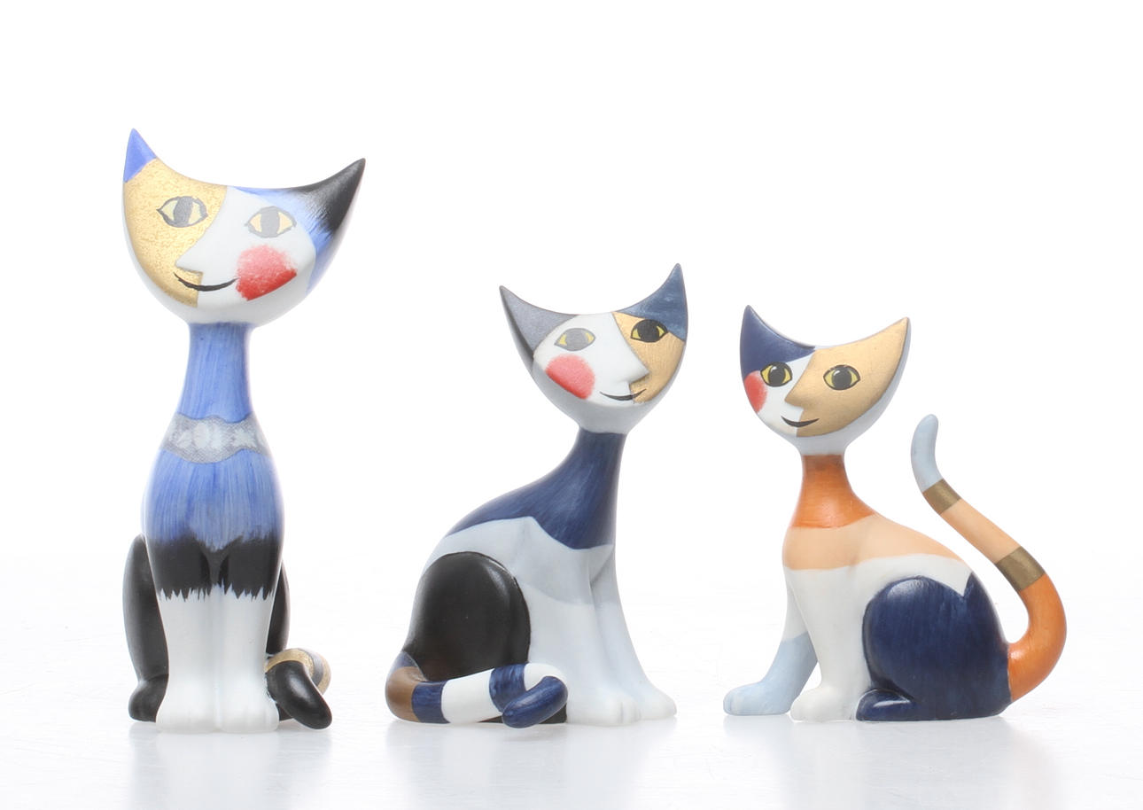 FIGURINER, 3st, porslin, Goebel Rosina Wachtmeister.