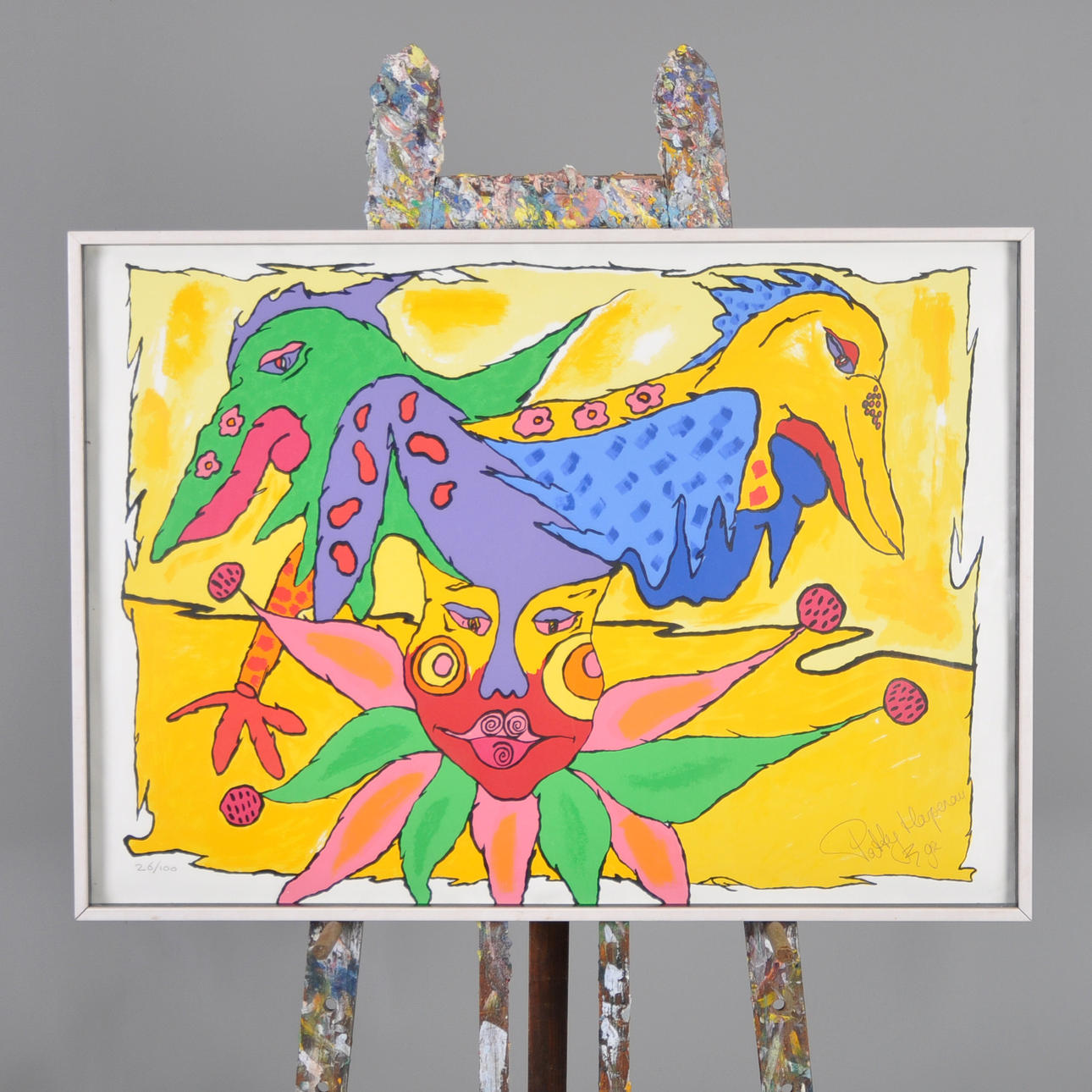 PATTY HARPENAU. LITHOGRAPH "HARLEQUIN".