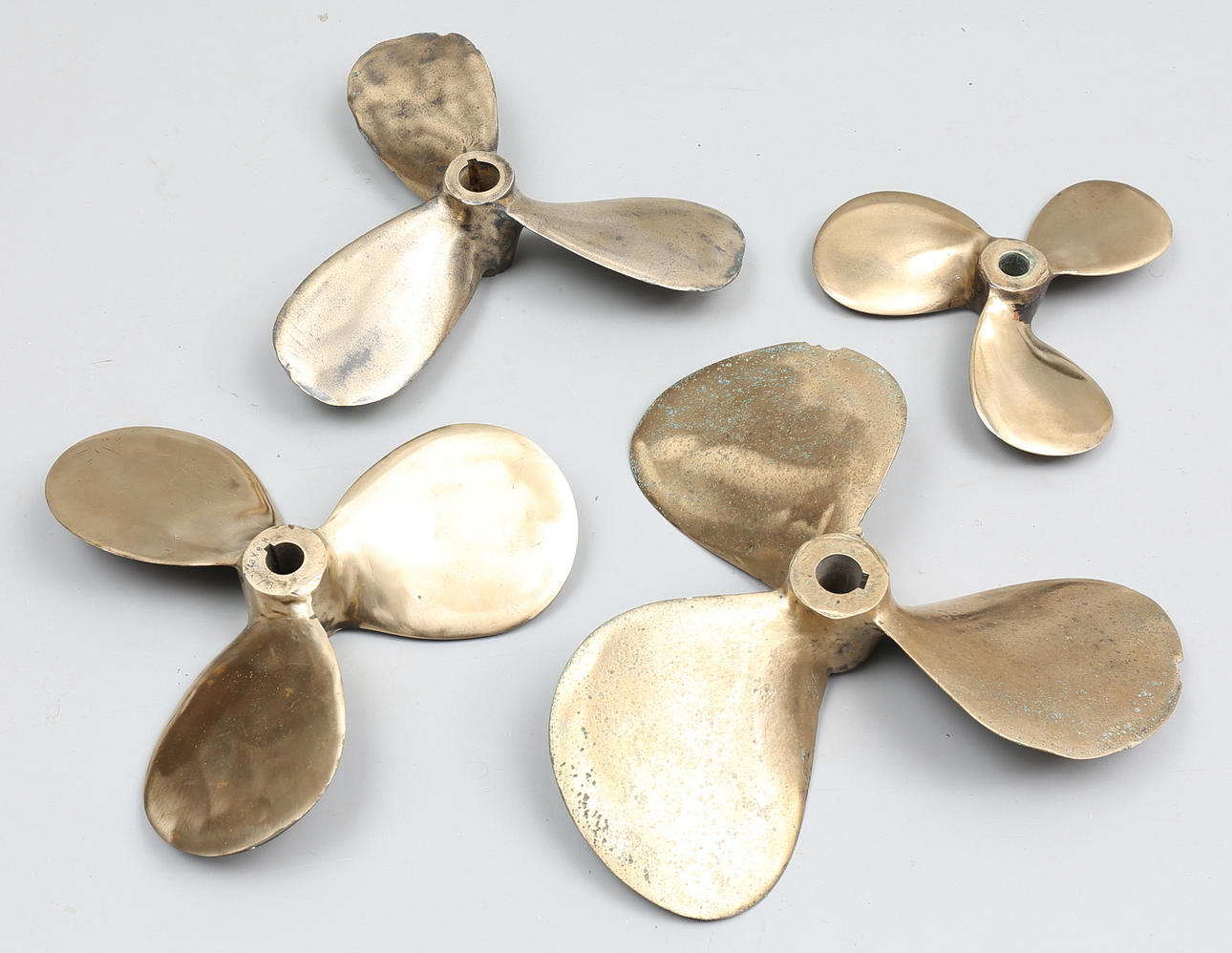 PROPELLRAR (4), mässing, bl.a Volvo Penta, Helmer Langborg.