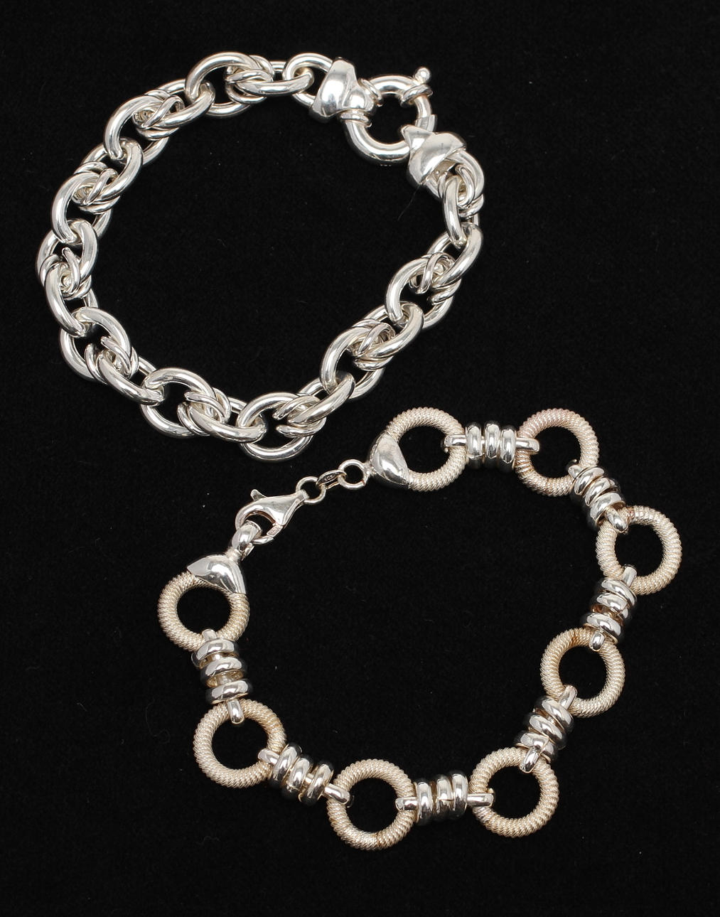 ARMBAND, 2 st, silver, Engelbert, 1900/2000-tal.