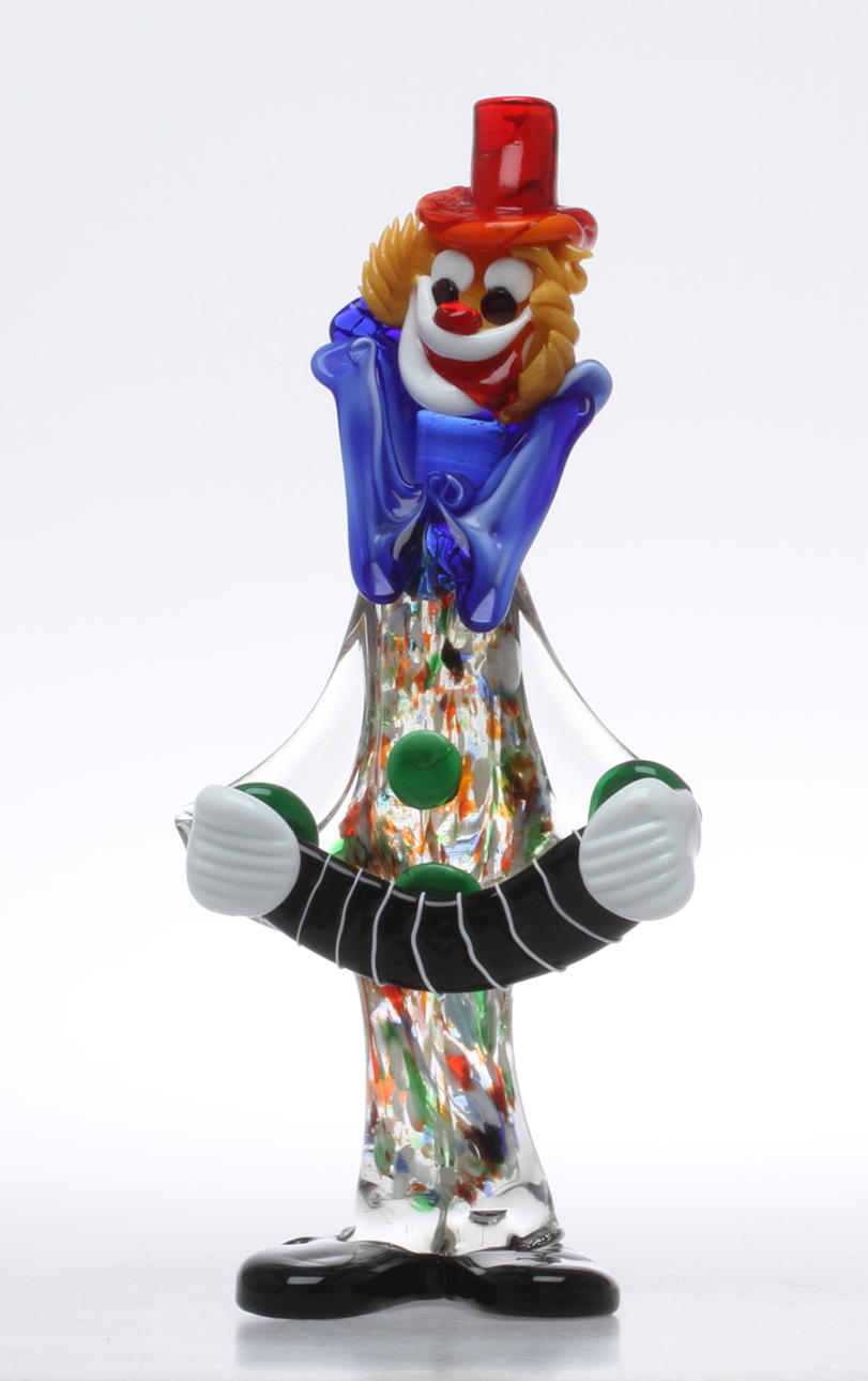 FIGURIN, glas, möjligen Murano.