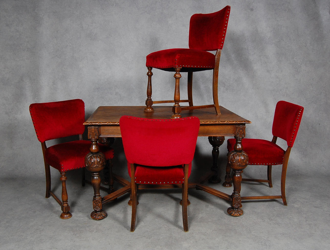 MATSALSMÖBEL, 5 delar, 1930-tal.