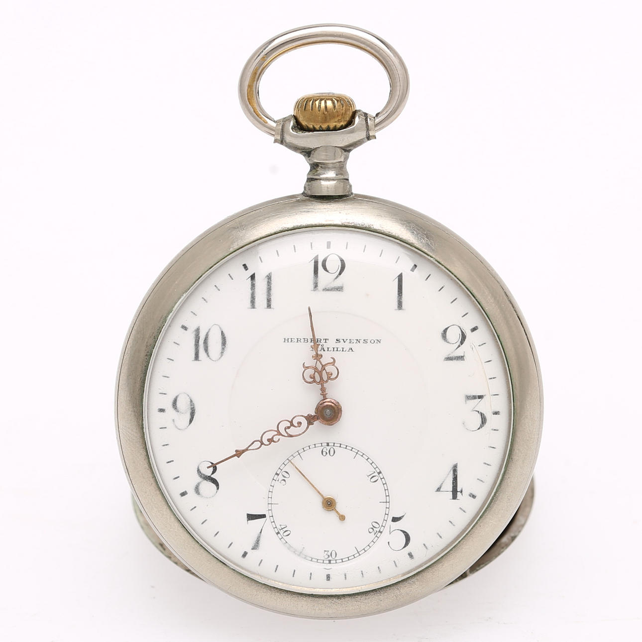 RELOJ DE BOLSILLO, marcado Herbert Nilsson Målilla.