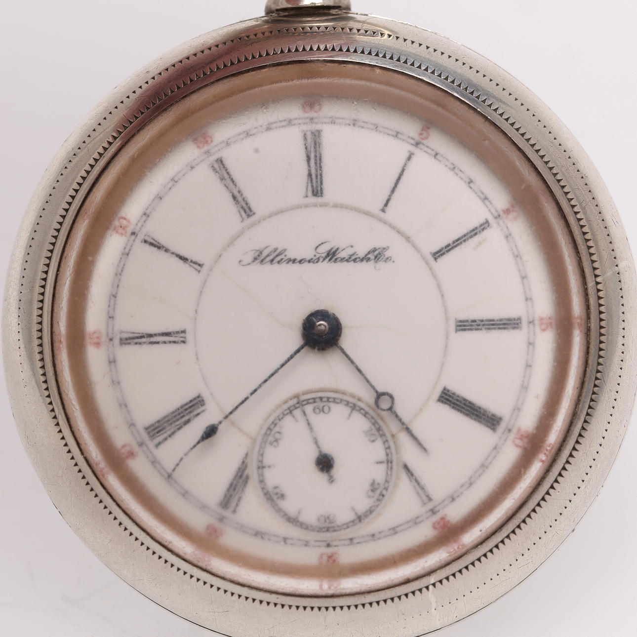 POCKET WATCH, silver, Illinois Watch Co.