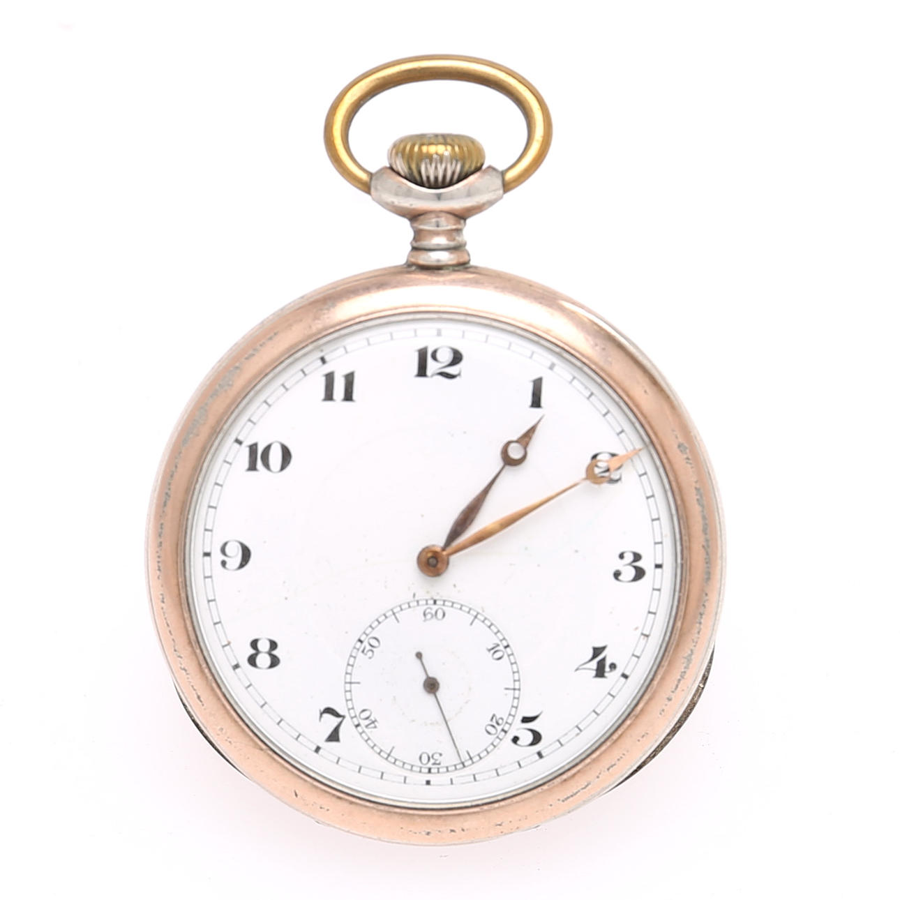 POCKET WATCH, silver, Ancre.