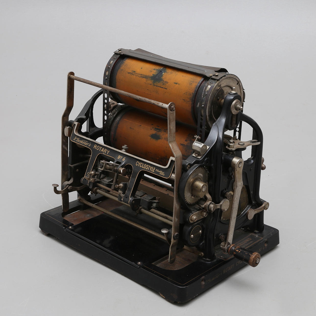 STENCILING APPARATUS, "Rotary cyclostyle no 6", Gestetner, 1910s.