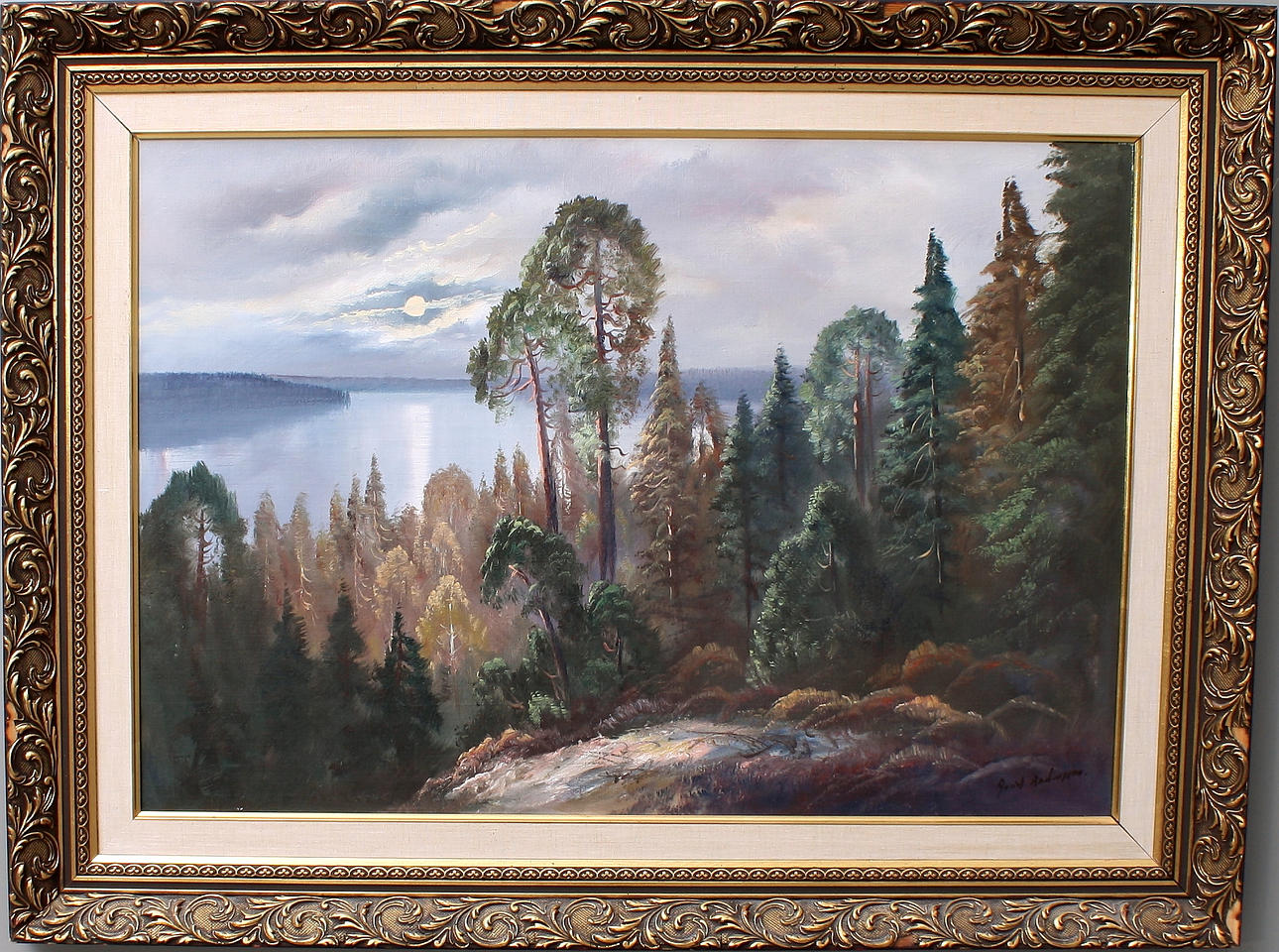 OKÄND KONSTNÄR, olja på duk, landskap, signerad Andersson.