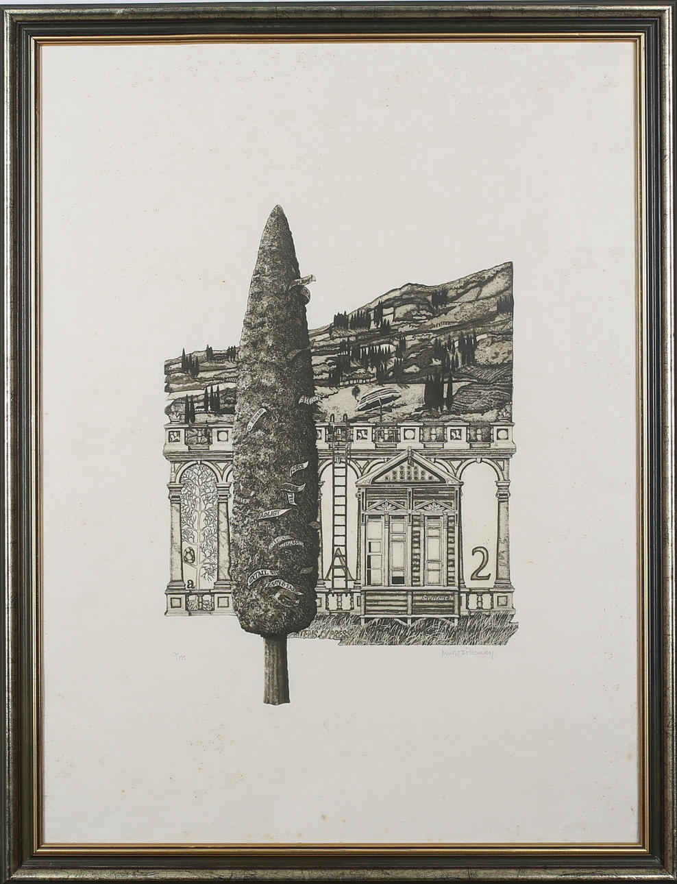 BENGT BÖCKMAN. Landskap. Färgetsning. Signerad. 17/199.