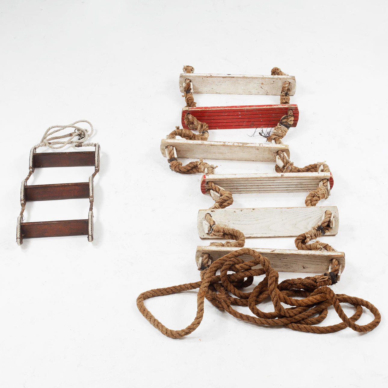 ROPE LADDER, 2 pieces, 1900s.