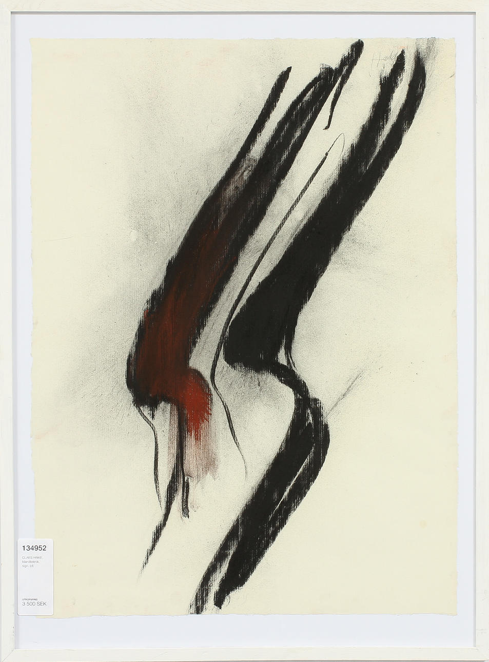 CLAES HAKE, blandteknik, sign.