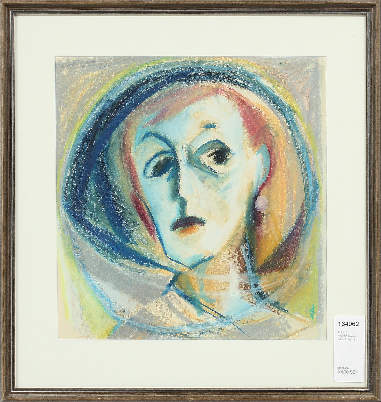 KJELL ANDERSSON, pastell, sign.