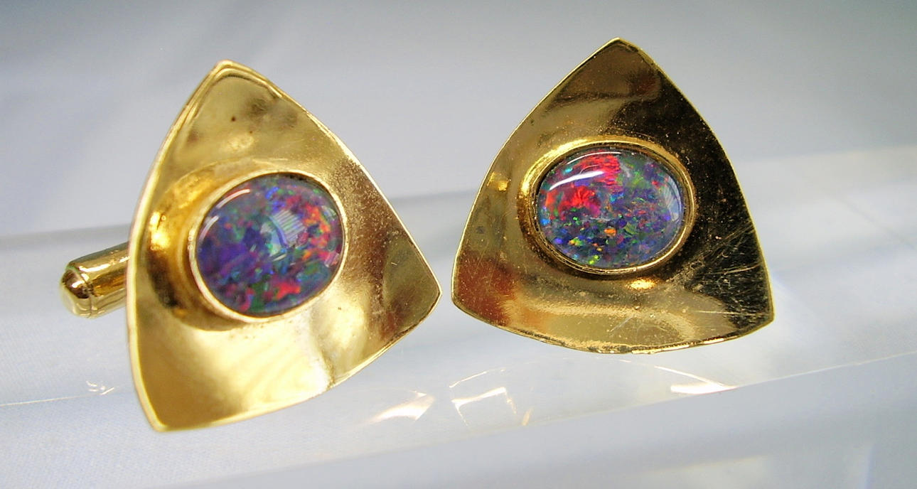 OPAL manchetknapper ANTIK 1930'erne.