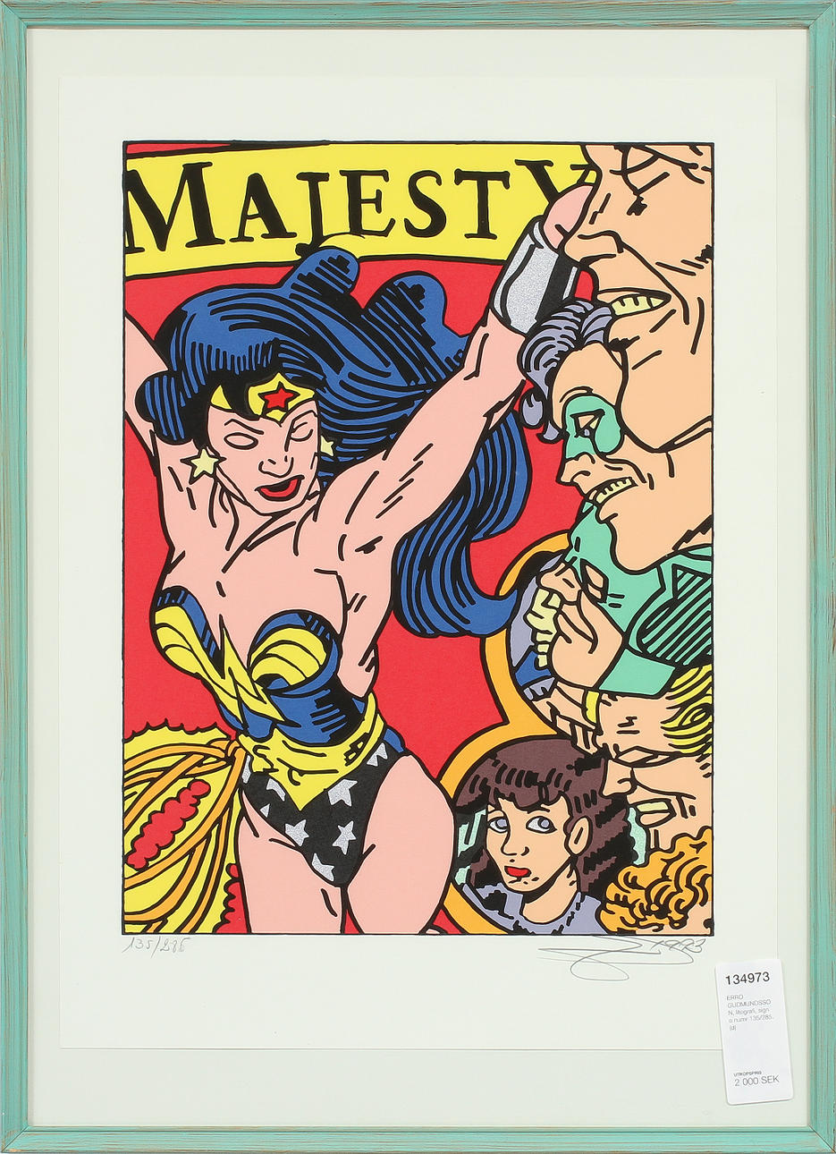 ERRO GUDMUNDSSON, litografi, sign o numr 135/285.