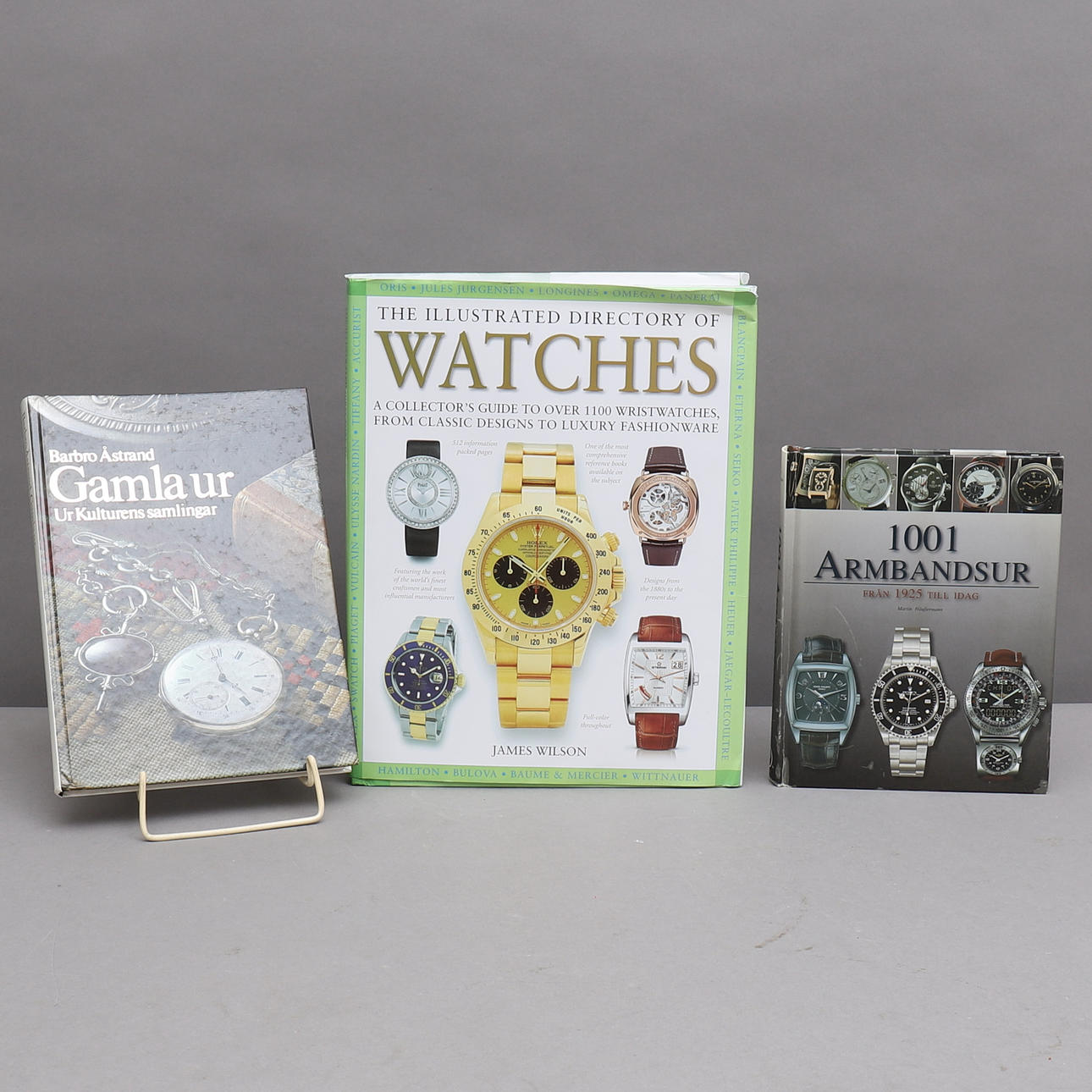 BÜCHER, 3 Stück, über Uhren.