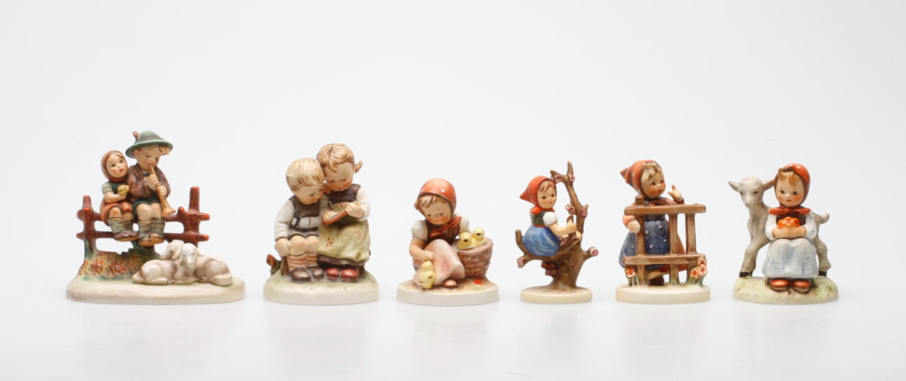 FIGURINER, 6 st, Goebel, MJ Hummel.