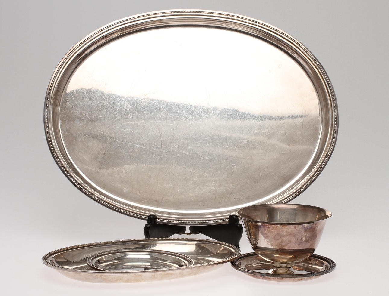 PARTI NYSILVER, 4 delar, C G Rådström, 1900-tal.