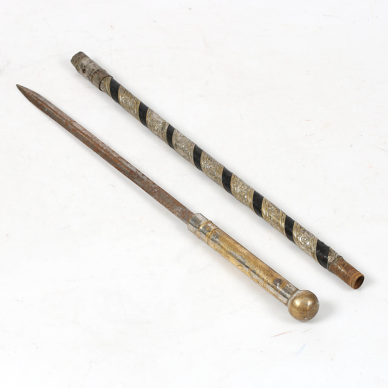 SWORD STICK, oriental, 18/1900s.