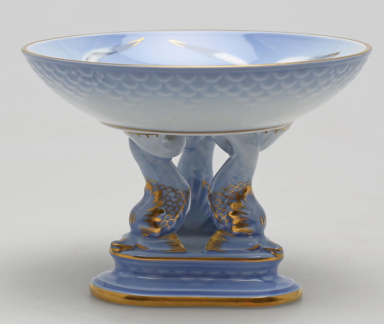 UPPSATSSKÅL PÅ FOT, porslin, Blå Måsen, Bing & Gröndahl, Danmark.