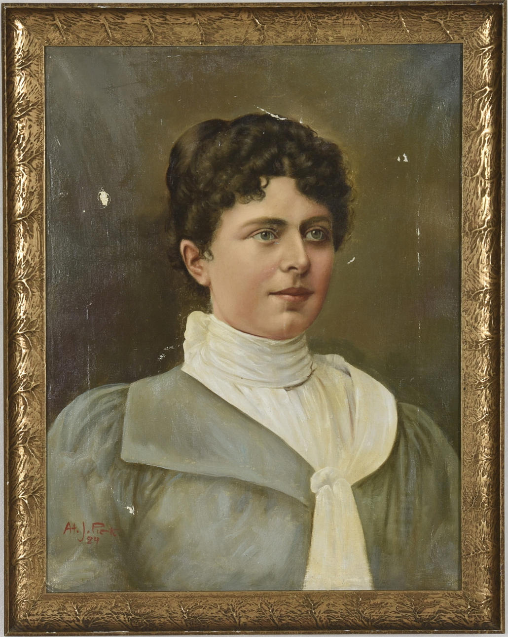 OIDENTIFIERAD KONSTNÄR. Olja på duk.